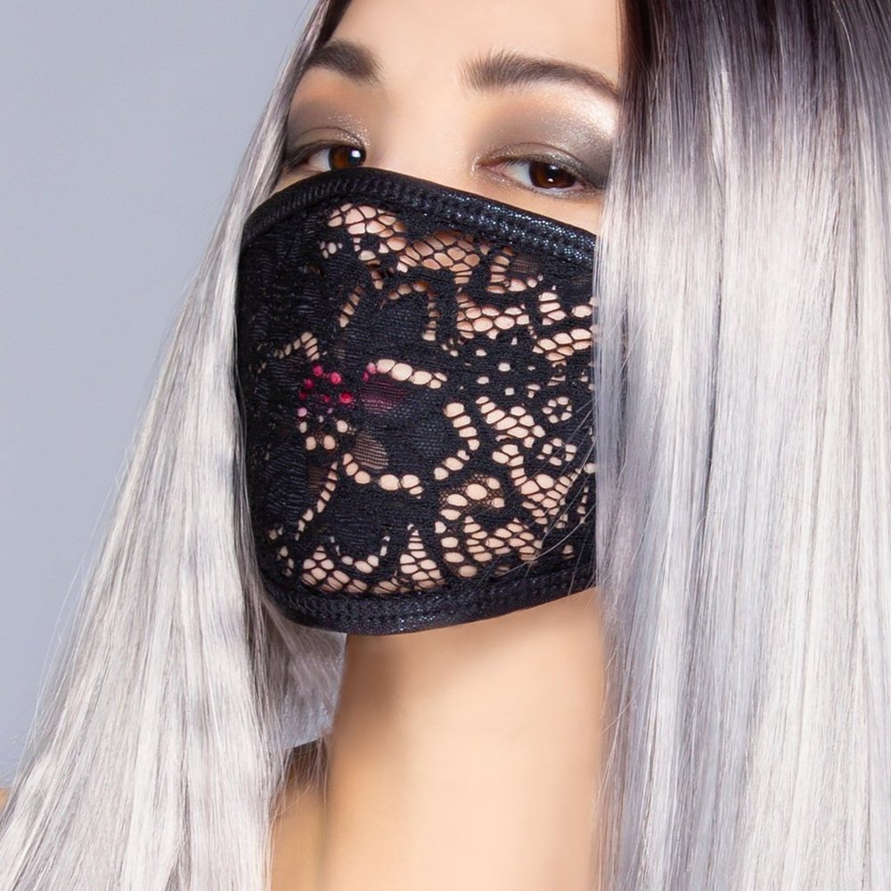 Black She-Lace Dust Mask